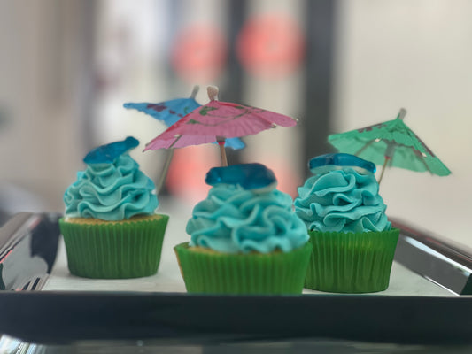 Bakery Fresh BOOZY Blue Whale Cupcakes